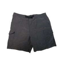 St Johns Bay Mens Size 40 Shorts Black Nylon Blend Pull On Cargo - $13.85