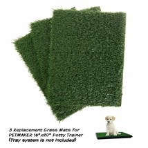 Puppy Potty Trainer Indoor Fake Grass Large Dog Training Pad 3 Replacement Pads - £43.89 GBP