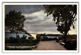 Night View From battery Park Lake Champlain Vermont VT UNP WB Postcard U2 - £2.29 GBP