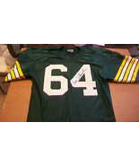 BRUCE WILKERSON AUTOGRAPHED GREEN BAY PACKERS JERSEY, #64 SUPER BOWL CHA... - £239.50 GBP