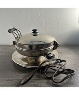 Vintage Majestic Electric Round Waffle Hot Cake Iron Type 151 Excellent ... - $89.88