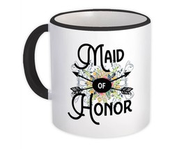 Maid of Honor : Gift Mug Wedding Favors Bachelorette Bridal Party Engagement - £12.45 GBP