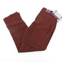 Gloria Vanderbilt Amanda Tapered Leg Wine Jeans 6P Short New $40 - $15.20