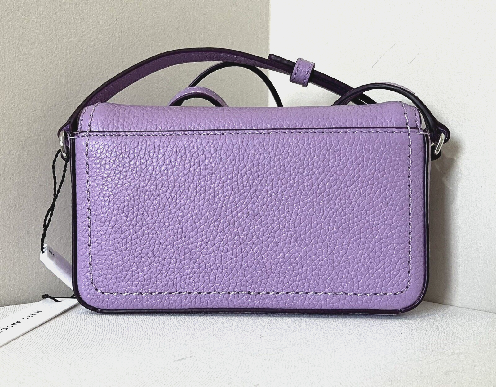New Marc Jacobs Mini Flap Crossbody Pebble Leather Regal Orchid Item image 2