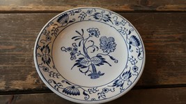 Antique 6.25&quot; Blue Onion Saucer / Bowl - £15.73 GBP