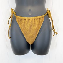 NEW Good American 3/4 US L/XL Always Fits Tiny Ties Bikini Bottoms Bronz... - £19.27 GBP