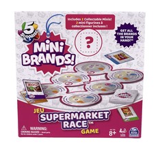 Jeu 5 Surprise Mini Brands Supermarket Race Game Family Fun Spinmaster 8+ - £13.39 GBP