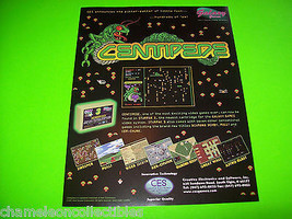 Galaxy Games CENTIPEDE 1998 CES Original Video Arcade Game Promo Sales Flyer - £11.22 GBP