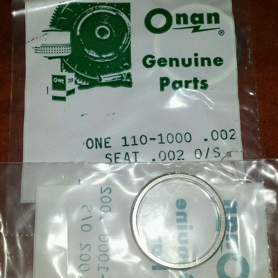 QTY-2 110-1000-02 INSERT SEAT OVERSIZE .002 O/S ONAN P/N  ( 2 pc lot) CC... - $6.53