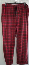 St John&#39;s Bay Red White Green Plaid Xl Lounge Pants #8394 - £6.72 GBP