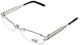 Mont Blanc Eyeglasses Frame Women Silver Rectangular MB0152 A92 54 - £96.41 GBP