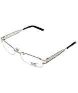 Mont Blanc Eyeglasses Frame Women Silver Rectangular MB0152 A92 54 - £96.65 GBP