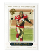 2005 Topps 50th Anniv. Football Frank Gore #418 Rookie San Francisco 49e... - $72.99 MXN