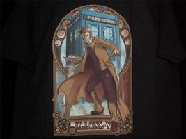 TeeFury Doctor Who LARGE &quot;Physicker Whom&quot; David Tennant Steampunk Shirt BLACK - £10.96 GBP