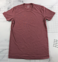 Bonobos T Shirt Mens Extra Small Light Heather Red Cotton Blend Slim Fit - £14.01 GBP