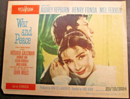 AUDREY HEPBURN: (WAR AND PEACE) ORIG.1956 MOVIE LOBBY CARD (CLASSIC) - £126.48 GBP