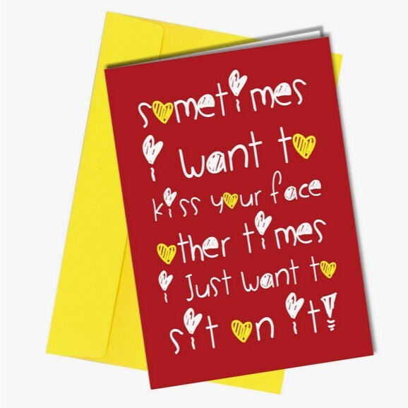 funny greetings card &quot;Sometimes I just wanna&quot;. hand-made, gift item. han... - $4.52