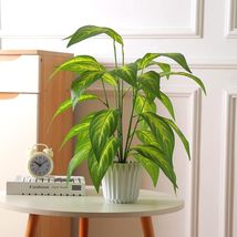 22&quot; Fake Plants Artificial Tropical Plant Indoor in White Pot for Home O... - €13,68 EUR