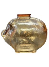 Piggy Coin Bank Anchor Hocking Carnival Style Glass Break to Open - £19.11 GBP