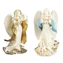 Lenox First Blessing Nativity Angels Peace &amp; Hope Figurines Set 2 Christmas NEW - £108.24 GBP