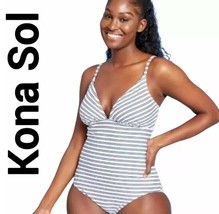 Kona Sol™ ~ Women&#39;s Large (12-14) Navy/White Stripe/AGA81 ~ One Piece Sw... - £17.91 GBP