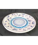 Crate &amp; Barrel Blue Hand-Painted &#39;Rovelo&quot; Salad Dish Made in Italy 7&quot; Ne... - $13.56 CAD