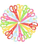 15 Pieces Preschool Training Scissors Plastic Scissors Anti-Pinch Safety... - $15.48