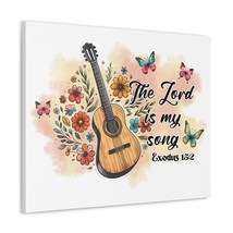  Exodus 15:2 The Lord is My Song Bible Verse Canvas Christian Wa - $75.99+