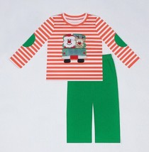 NEW Boutique Boys Christmas Santa Reindeer Long Sleeve Outfit Set - $8.50