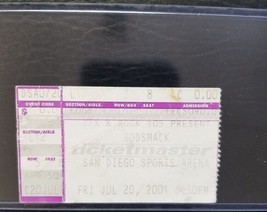 GODSMACK - VINTAGE JULY 20, 2001 SAN DIEGO, CALIFORNIA CONCERT TICKET STUB - $10.00