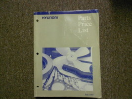 1997 Hyundai Parts Price List Manual July Sonata Accent Factory Oem Book 97 - £6.88 GBP