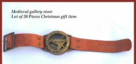 Style Steampunk Wrist Brass Compass &amp; Sundial Watch Type Sundial 20 Pcs - £137.68 GBP
