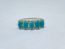 Natural Arizona turquoise ring for women - £70.60 GBP