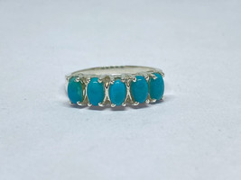 Natural Arizona turquoise ring for women - £72.10 GBP