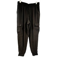 INC Jogger-Regular Petite Plus High Rise Size PM Color Deep Black Pants W/Pocket - £19.30 GBP