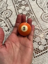 Replacement Mini Billard Pool Ball 1.5&quot; Ball Number #5 Solid Orange 1.8 ... - $2.85
