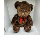 Dan Dee Collectors Choice Brown Teddy Bear 20&quot; Plush Valentine&#39;s Hearts ... - £15.42 GBP