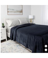 Kirkland Signature Blanket Navy Blue Plush Heavyweight Luxurious 520 GSM... - $63.13 CAD+