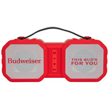 Budweiser Waterproof Rugged Bluetooth Phone Holder Speaker Red - $31.98