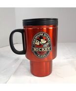 Premium Disney Mickey Blend Coffee Travel Mug Red Metal Insulated handle... - $464.03 MXN
