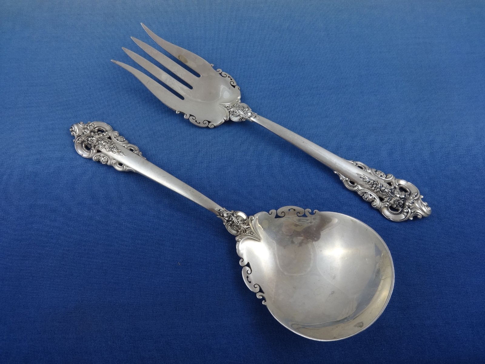Grande Baroque by Wallace Sterling Silver Flatware Set Service Dinner 66 Pieces Item image 7