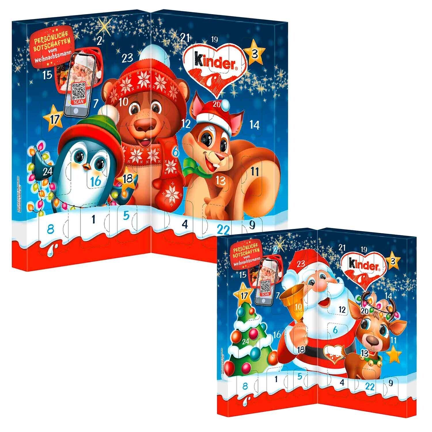 Kinder Chocolate Foldable Table Top ADVENT CALENDAR --DAMAGED-- FREE SHIP
