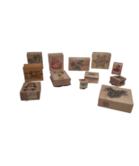 12 Hero Arts Seasonal Rubber Stamps, Halloween Christmas Winnie Pooh Rag... - £22.89 GBP