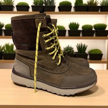 UGG Men&#39;s 7.5 Eliasson Suede Leather Brown Polartec  Boots Sheepskin Winter - $1,291.19 MXN
