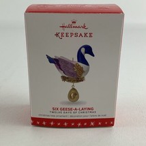 Hallmark Keepsake Tree Ornament Six Geese A Laying Twelve Days Of Christ... - $97.96