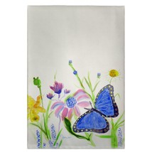 Betsy Drake Betsy&#39;s Blue Morpho Guest Towel - £27.68 GBP