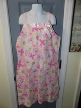 Talbots Kids Pink W/FLOWERS Full Lined Dress Size 20 Girl&#39;s Euc - £14.28 GBP