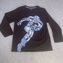 Crazy 8 T-shirt Boy Large Long Sleeve Crew Neck 100% Cotton Football Gra... - $11.99