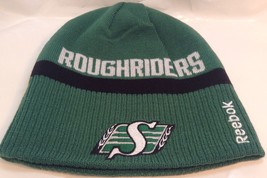 Saskatchewan Roughriders Cfl Team Logo Reebok Reversible Toque Tuque Winter Hat - £18.39 GBP