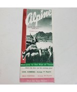 Vintage Alpine Alps of Texas Restaurant &amp; Dining Guide Brochure - $204.20 MXN